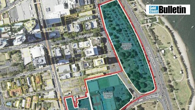 The proposed area for the Gold Coast's second casino. Photo: Gold Coast City Council