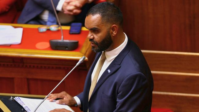 ADELAIDE, AUSTRALIA. NewsWire Photos. 27 NOVEMBER 2024. Presiding Member of the First Nations Voice to Parliament, Leeroy Bilney. South Australia’s First Nations Voice to Parliament will gave its inaugural address to the South Australian Parliament today. Picture: NewsWire/ Ben Clark