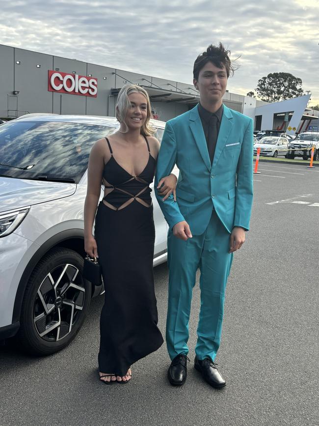 Hugh Allingham and Lucy Scheltinga arrive at the formal.