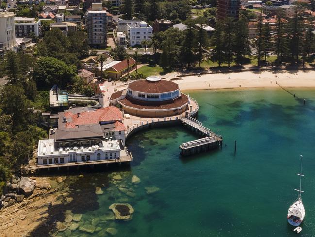 Planners are now keeping the “circular footprint” of the former aquarium to allow more public open space. Picture: NSW Government