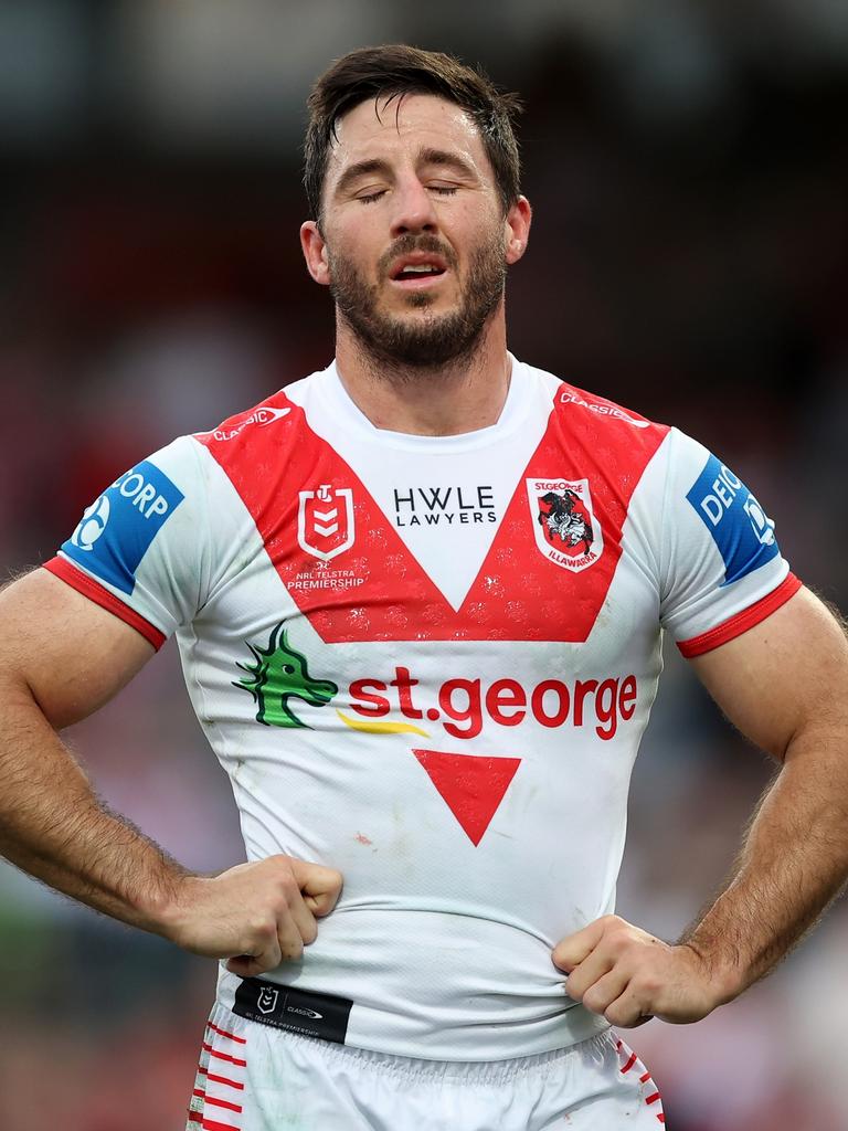 There have been question marks over Ben Hunt’s future at the Dragons. Picture: Mark Metcalfe/Getty Images