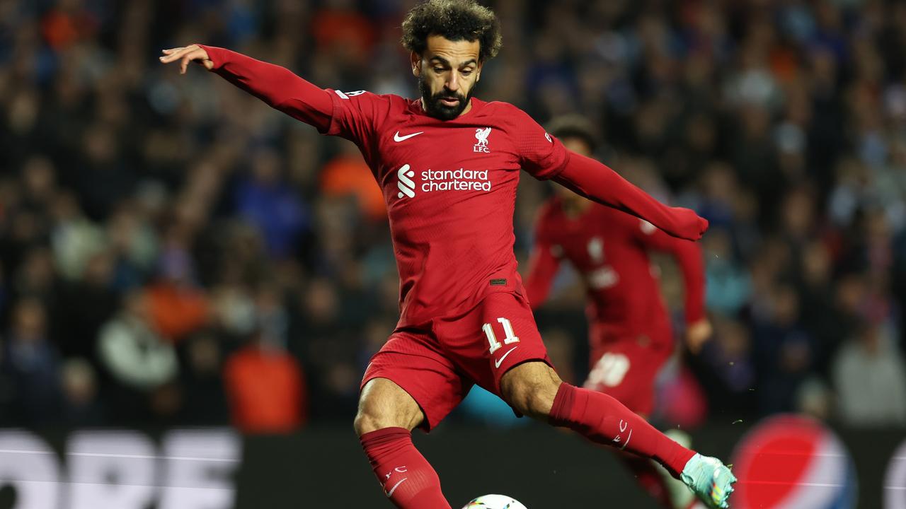 Mo Salah was in a class of his own. Photo by Ian MacNicol/Getty Images.