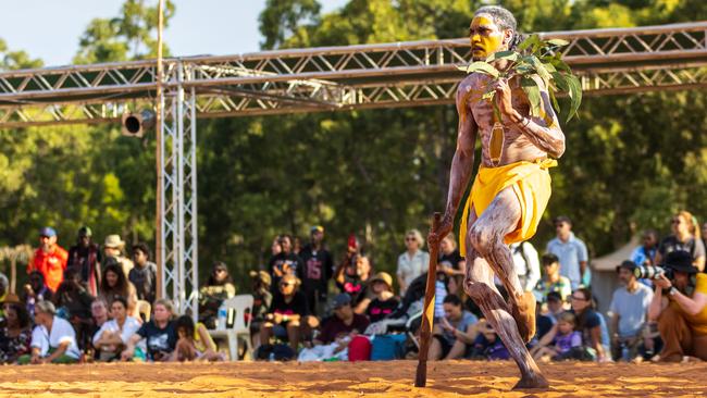 The referendum on a Voice to Parliament is a major topic of discussion at the 2023 Garma festival. Picture: Tamati Smith/Getty Images