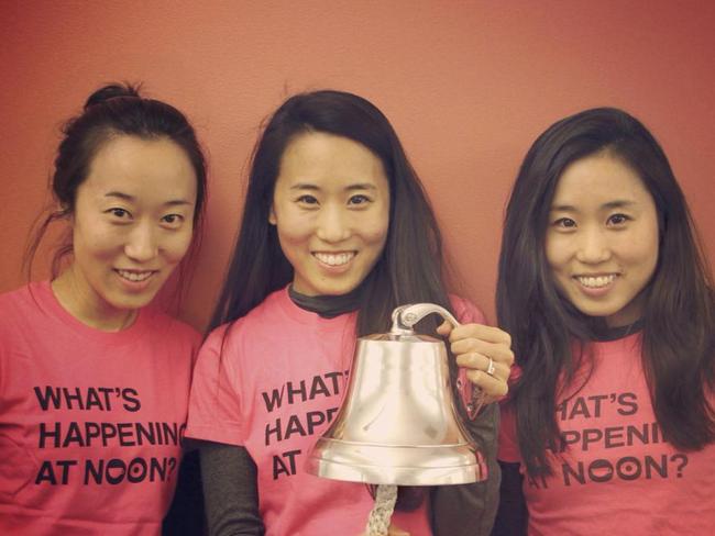 Sisters Arum, Soo, and Dawoon Kang, founders of dating app Coffee Meets Bagel, that launched in Sydney on May 26.