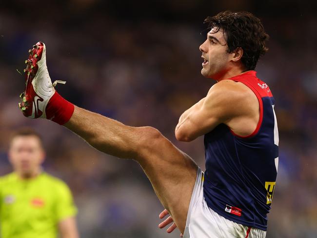 Christian Petracca continued his own return to form in the win. Picture: Paul Kane/Getty Images