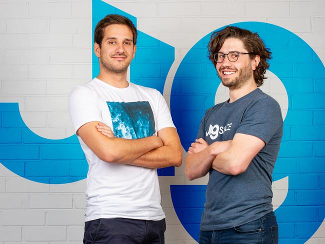 JigSpace founders Numa Bertron and Zac Duff. Picture: JigSpace