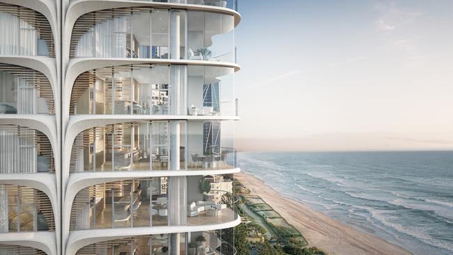 Renders of Sunset Residences at Broadbeach on the Gold Coast. Pictures- Supplied