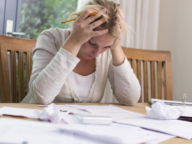 Woman worried about financial problems. Jobless or to many bills