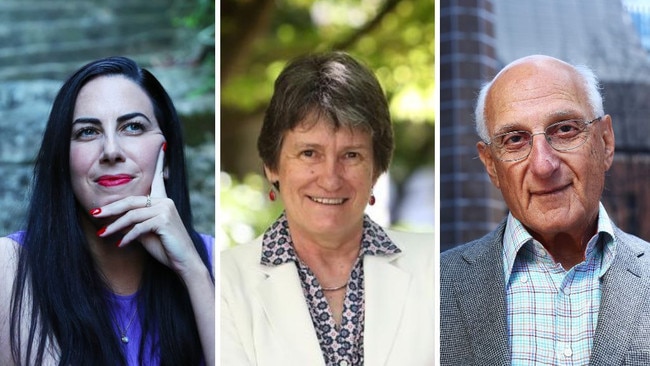 Left to right: poets Sarah Holland-Batt, Judith Beveridge and David Malouf are among the contenders for Australia’s poet laureate.