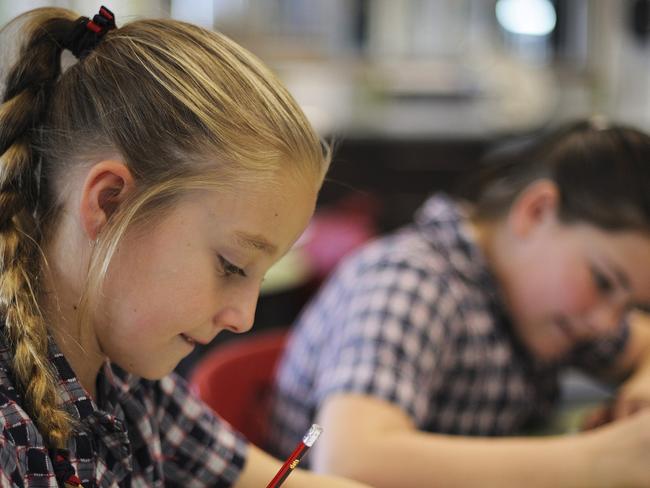 16/05/18: generic photo of Tassie students sitting for the NAPLAN test. Provided by Duncan Abey, Senior Communications Consultant, of the Tasmanian Department of Education.