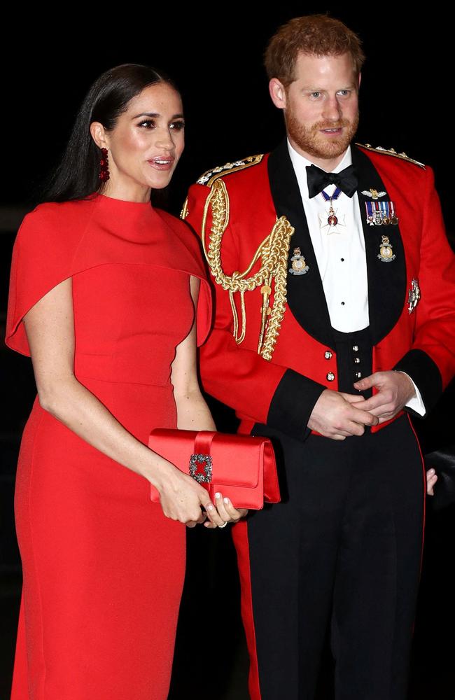 The pair announced last month that they would not be returning as senior members of the royal family. Picture: Simon Dawson/AFP