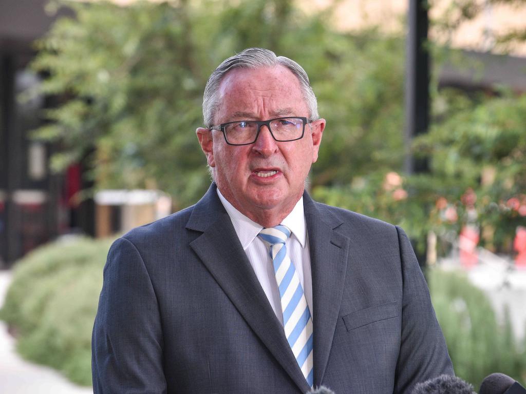 NSW Health Minister Brad Hazzard on Sunday said he was concerned over lower vaccination rates in northern NSW. Picture: NCA NewsWire / Flavio Brancaleone