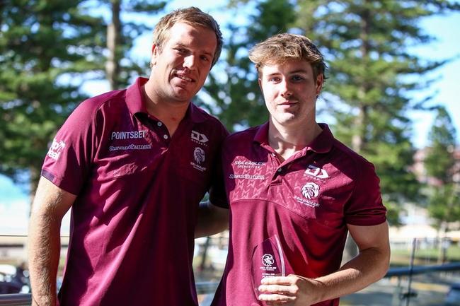 Iona College old boy Will Lane was named Manly SG Ball Players' Player of the Year.