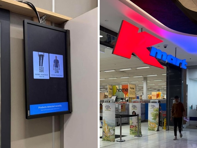 Kmart trialling AI-technology in changing rooms. Picture: Facebook/KmartMumsAustralia