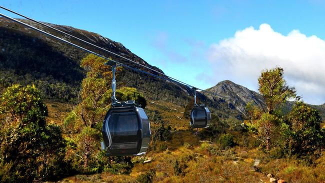 An artist’s impression of the cable car to Dove Lake. Picture: Cumulus Studio