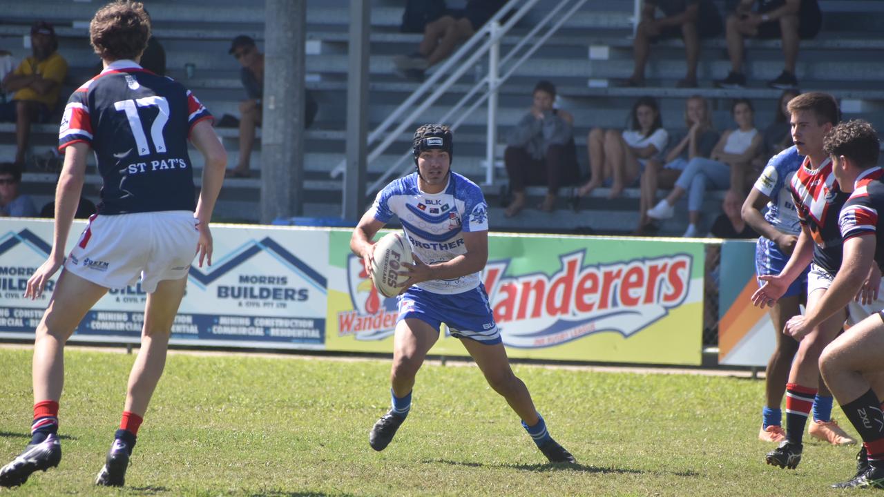 Cathane Hill for Ignatius Park against St Patrick's College in the Aaron Payne Cup in Mackay, 20 July 2021. Picture: Matthew Forrest