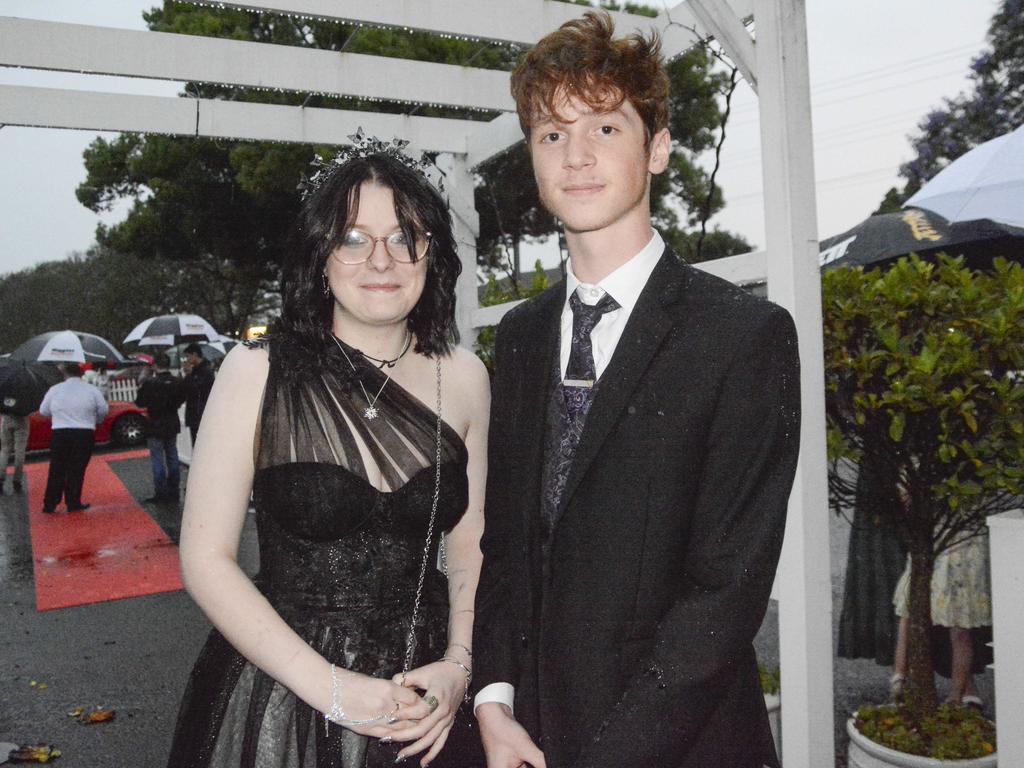 Bridie Gauci and Alistair Wood at Wilsonton State High School formal at Clifford Park Racecourse, Wednesday, November 13, 2024. Picture: Tom Gillespie