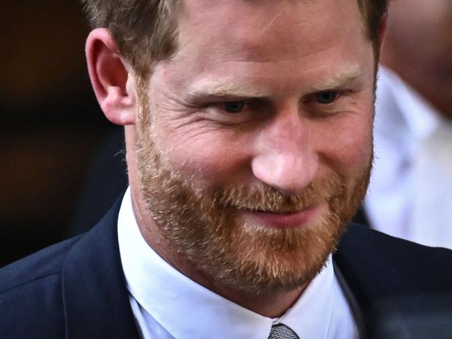 (FILES) Britain's Prince Harry, Duke of Sussex leaves the Royal Courts of Justice, Britain's High Court, in central London on June 7, 2023. Prince Harry dramatically settled on January 22, 2025, a hotly disputed lawsuit against Rupert Murdoch's UK tabloid publisher, which apologised for hacking the British royal's phone and agreed to pay him "substantial damages". Murdoch's News Group Newspapers offers "a full and unequivocal apology" to the prince "for the phone hacking, surveillance and misuse of private information by journalists and private investigators instructed by them", NGN's lawyer Anthony Hudson told the High Court in London. (Photo by Ben Stansall / AFP)