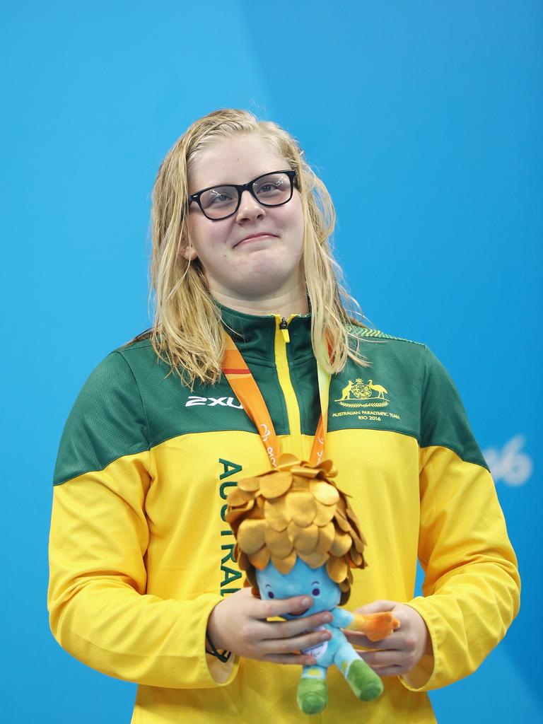 Katja Dedekind won bronze at the Rio Olympics. (Photo by Buda Mendes/Getty Images)