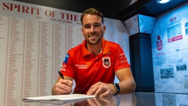 Clint Gutherson won’t be at the Eels next year after the former skipper joined the Dragons. Picture: Supplied