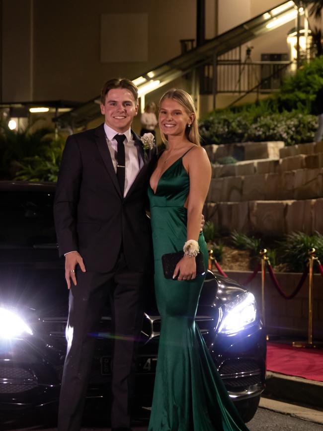 Lachlan Watt and Keeley Wood. Hillcrest Christian College 2020 school formal. Photo: Supplied