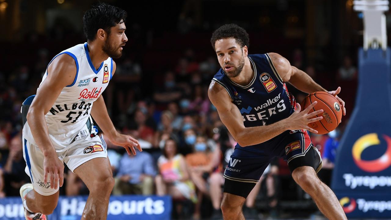 The Sixers kept the reigning champs at arm’s length. Picture: Mark Brake/Getty Images