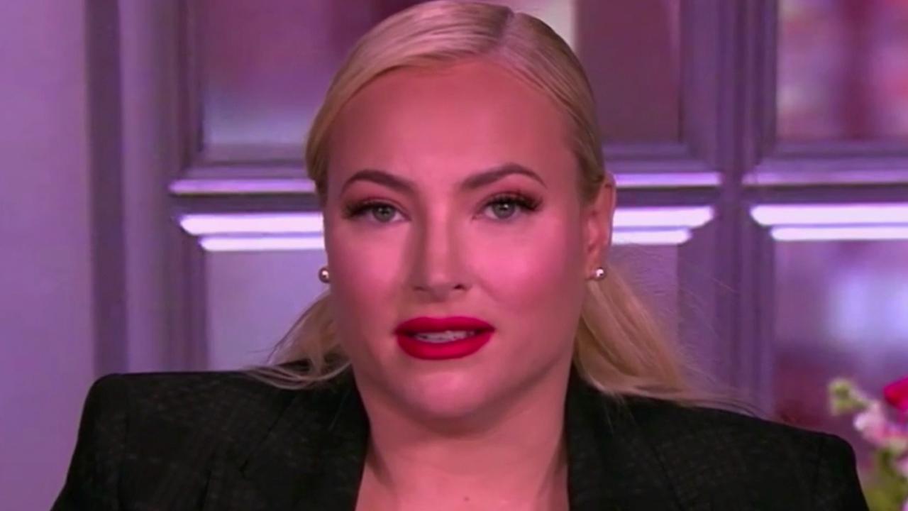 Meghan McCain speaks on The View to say she’s leaving the show. Picture: ABC