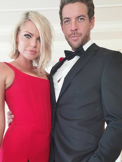 Sophie Monk and partner Joshua Gross.