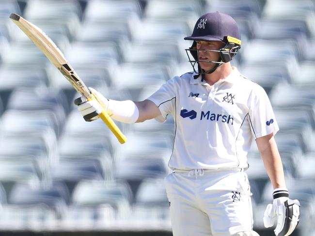 Marcus Harris hasn’t played a Test in over a year, but looks like being named in the Cricket Australia contract list on Thursday. Picture: Paul Kane/Getty Images