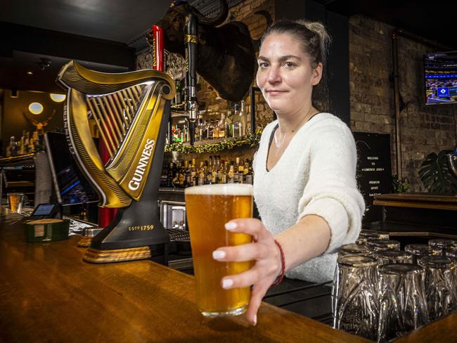 Limerick Arms manager Zuzana Belejova want the government to talk to pub owners about the impact of their rising taxes. Picture: Wayne Taylor