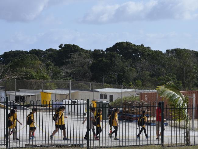 Asylum seeker children on Christmas Island.