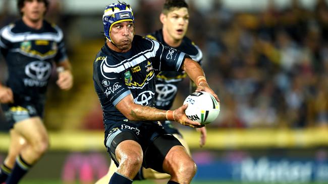 Johnathan Thurston looks to get the Cowboys moving.