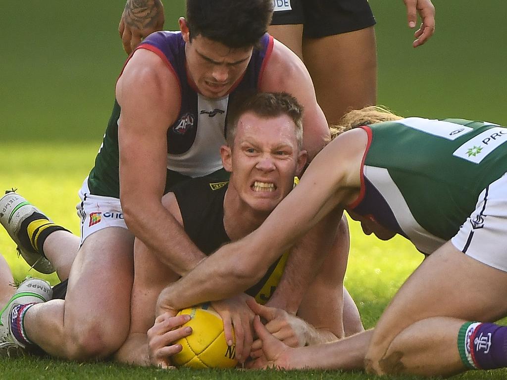 Sunday afternoon’s contest went right down to the wire. (Photo by Daniel Carson/AFL Photos via Getty Images)