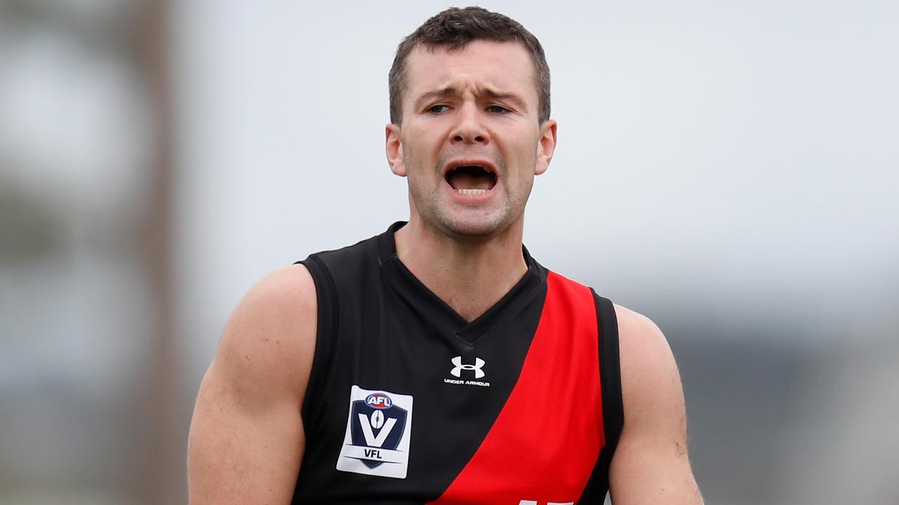 Essendon is keen to figure out whether Conor McKenna recorded a false positive for COVID-19. (Photo by Michael Willson/AFL Photos)