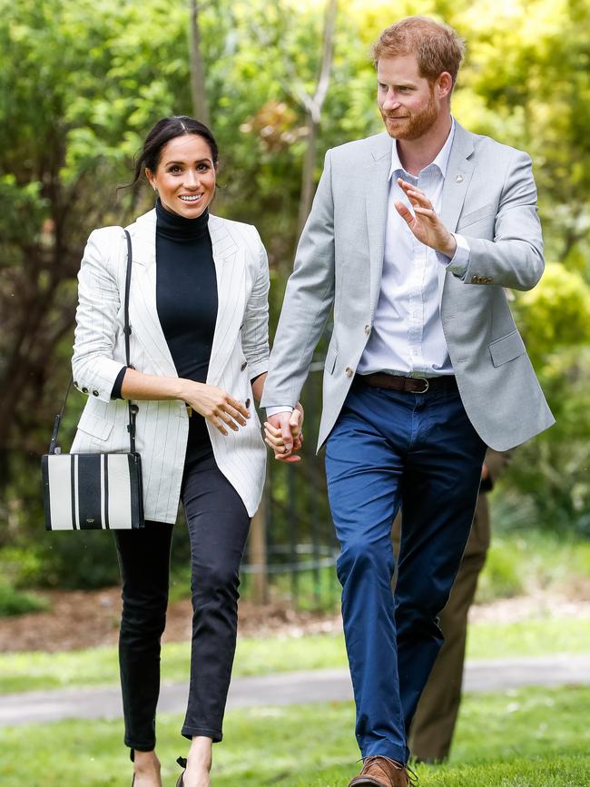 A stroll in Sydney during day two of the Invictus Games. Picture: Getty