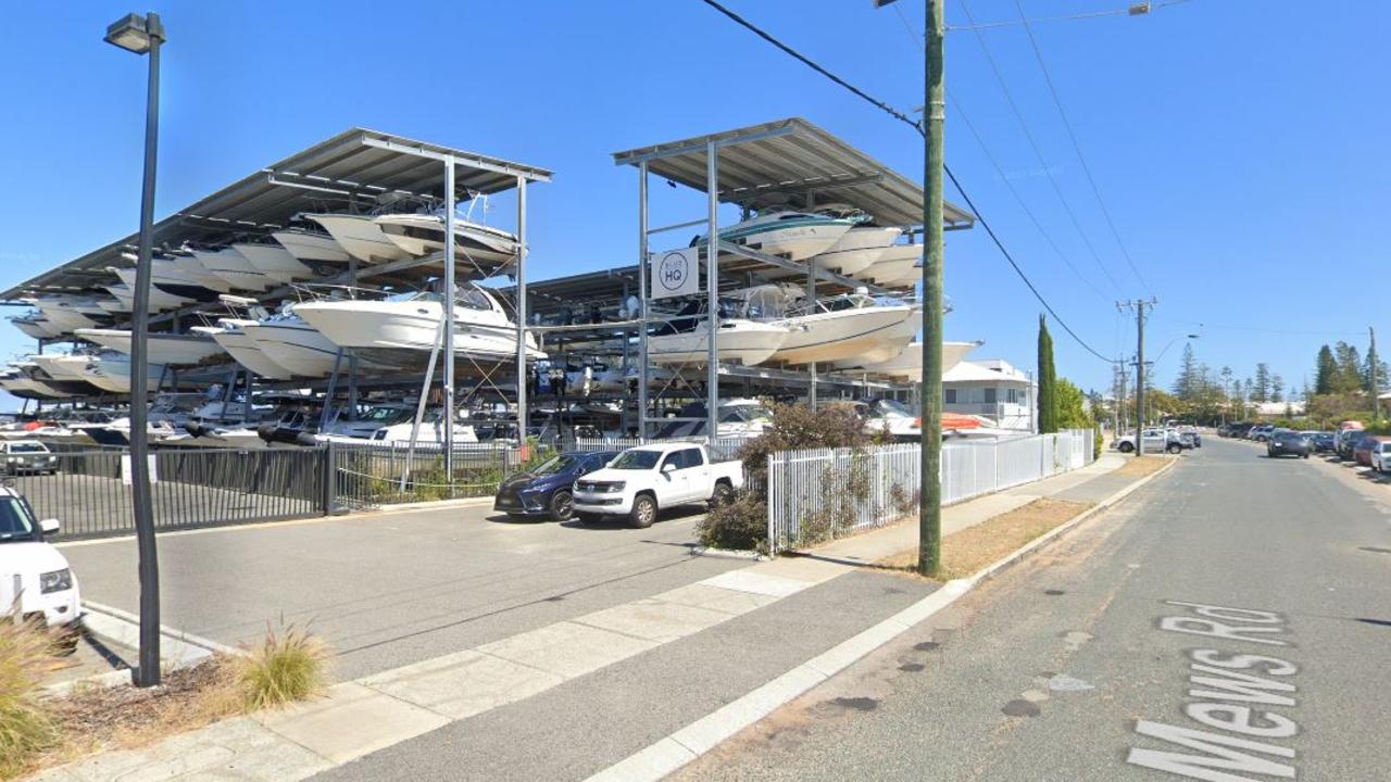 The boat storage facility in Fremantle where the accident occurred. Picture: Google Maps