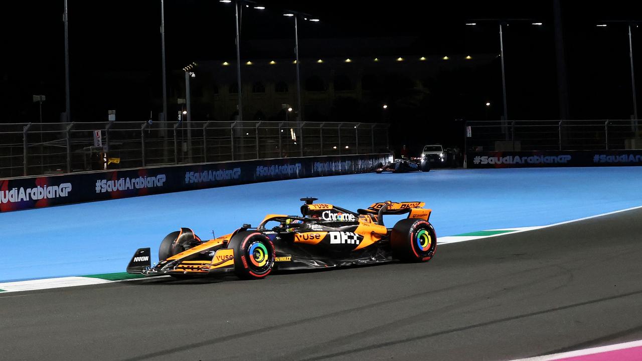 McLaren's Australian driver Oscar Piastri finished in fifth in qualifying. (Photo by JOSEPH EID / AFP)