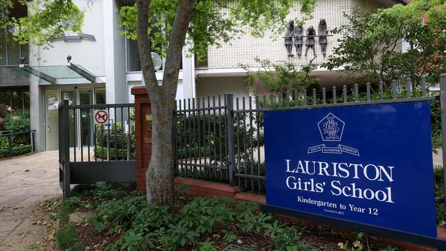 Lauriston Girls School in Armadale. Picture: Ian Currie