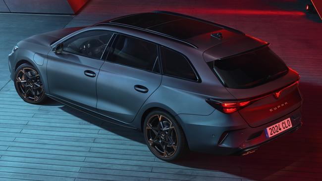 The brand also unveiled a sporty wagon version of the Leon hatch. Picture: Supplied.