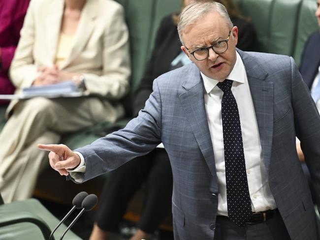 CANBERRA, AUSTRALIA  - NewsWire Photos - November 26, 2024: Prime Minister Anthony Albanese during Question Time at Parliament House in Canberra. Picture: NewsWire / Martin Ollman