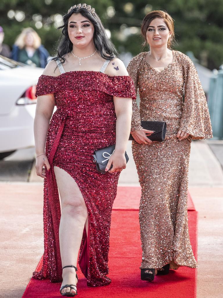 Shahrstan Khalaf and Horikhan Khudhur. Toowoomba State High School formal at Picnic Point. Friday, September 9, 2022. Picture: Nev Madsen.