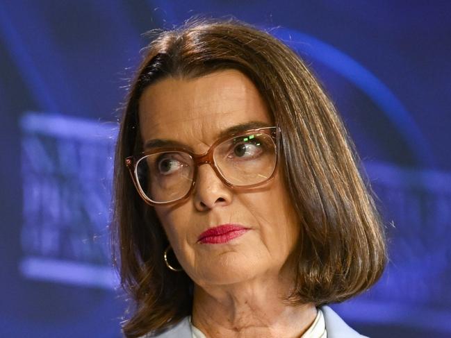 CANBERRA, , NewsWire Photos. APRIL 23, 2025: Mark Butler MP, Minister for Health and Aged Care debates Senator Anne Ruston, Shadow Minister for Health and Aged Care at the National Press Club of Australia in Canberra. Picture: NewsWire / Martin Ollman
