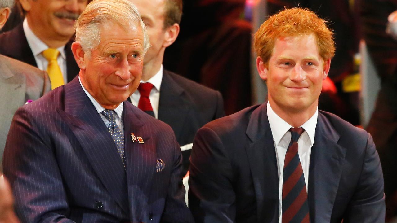 Prince Charles and Prince Harry attend the opening ceremony for the Invictus Games on September 10, 2014. Picture: Paul Thomas/Getty Images for Jaguar Land Rover