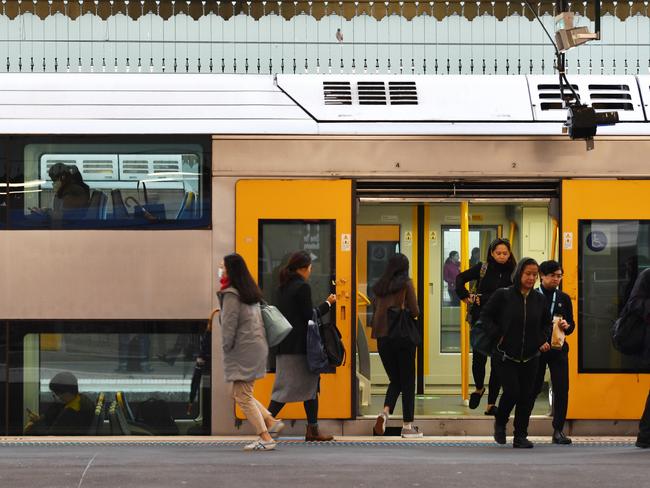 The victim boarded the train at Strathfield Station, shown here in this file photograph.