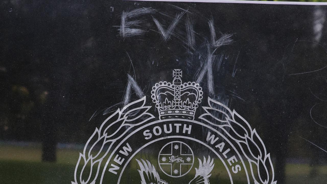 ‘Cowards’ damage Sydney police memorial with ‘disgusting’ vandalism