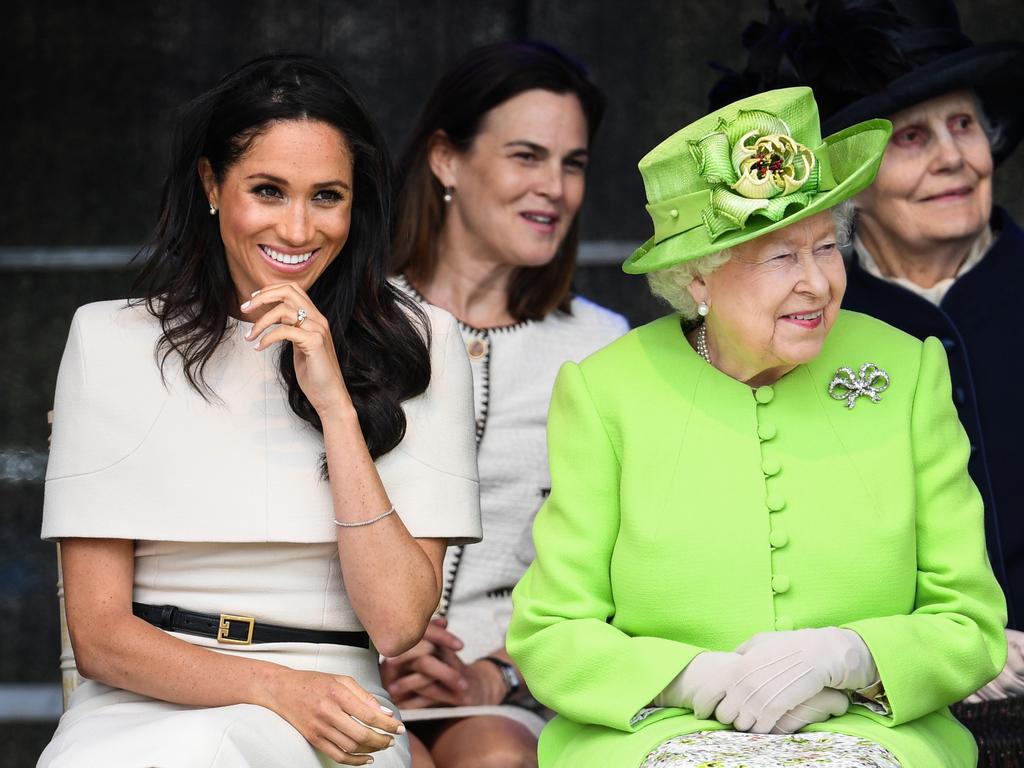 The Queen has previously appeared to get on famously with Meghan. Picture: Jeff J Mitchell/Getty Images