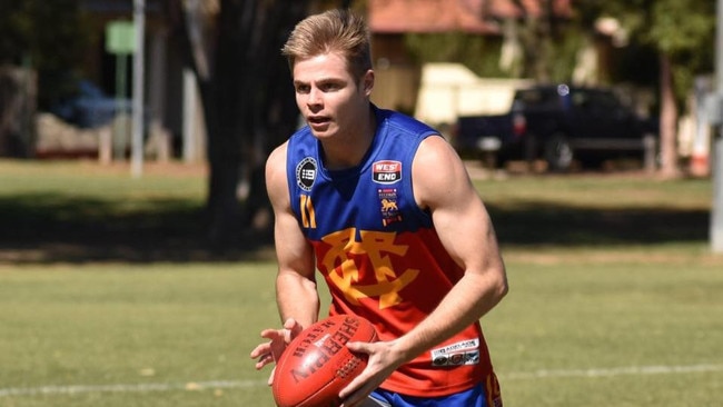 Caleb Chipman during his time with Fitzroy. Picture: Facebook