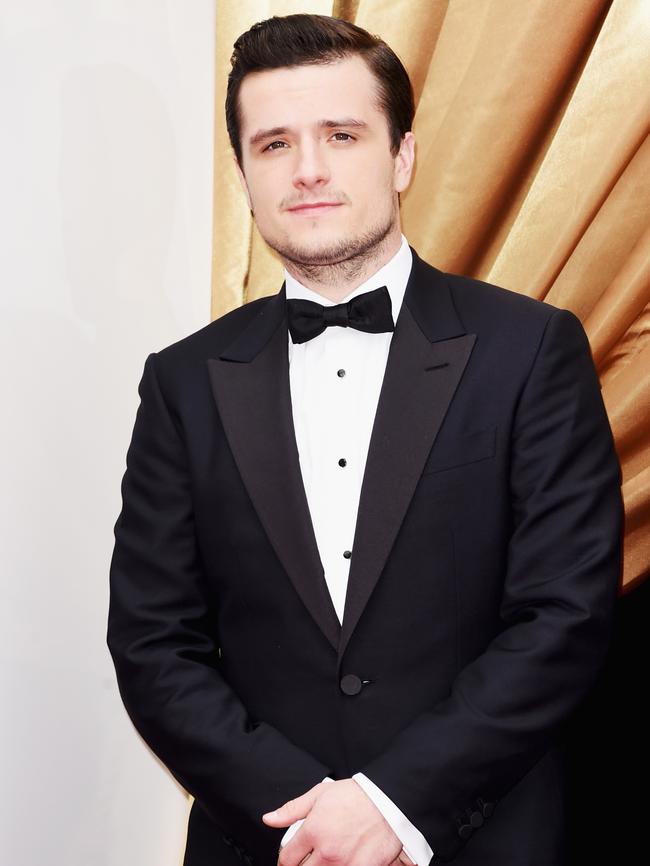 Classic charm ... Josh Hutcherson cuts a handsome figure on the Oscars red carpet. Picture: Getty Images