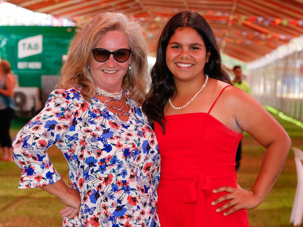 Ilana Eldridge and daughter Lalwa May at Bridge Toyota Ladies Day . Picture GLENN CAMPBELL