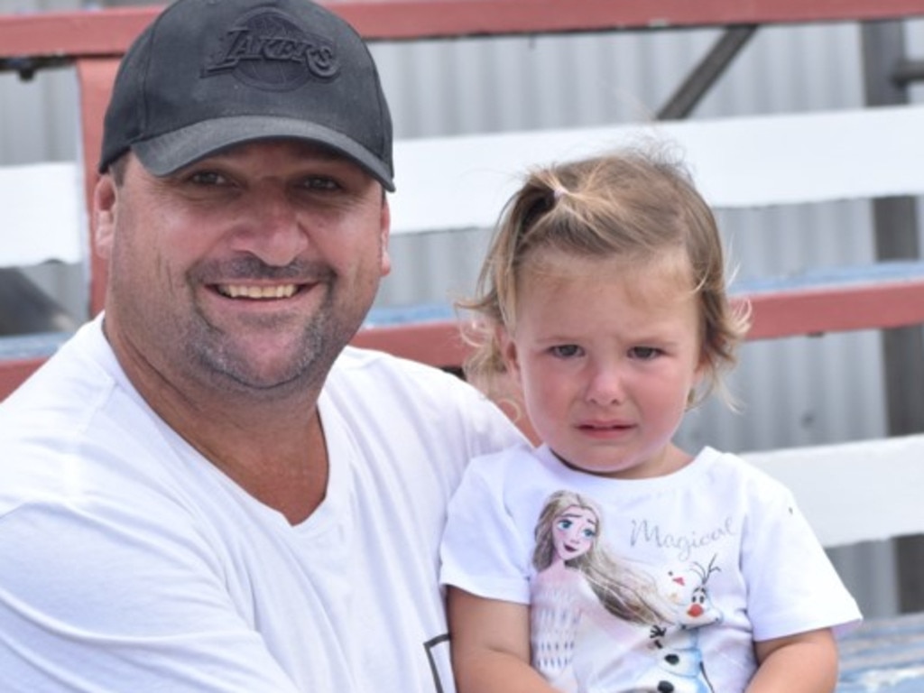 Glenn and Laikyn O'Davis at the CQ Capras underage teams first games at Browne Park, Rockhampton, on February 25, 2023.